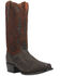 Image #1 - Dan Post Men's Socrates Exotic Caiman Tall Western Boots - Square Toe, Brown, hi-res