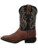 Image #3 - Durango Boys' Shyloh Western Boots - Broad Square Toe, Brown, hi-res