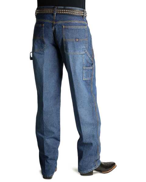 Image #1 - Cinch Men's Blue Label Carpenter Jeans, Vintage, hi-res