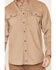 Image #3 - Ariat Men's FR Solid VentTEK Long Sleeve Work Shirt - Tall , Beige/khaki, hi-res