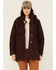 Image #1 - Carhartt Women's Loose Fit Wash Duck Coat, Burgundy, hi-res