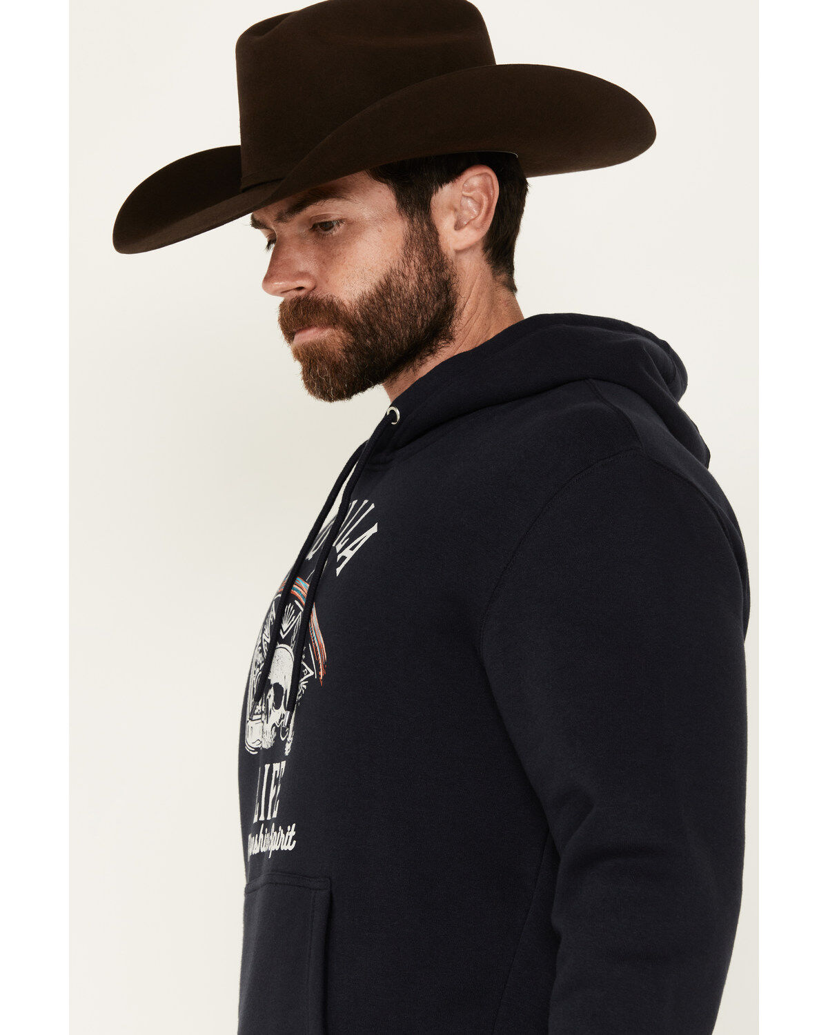 Image #2 - Moonshine Spirit&reg; Men's Tequila Life Hooded Sweatshirt, Navy, hi-res