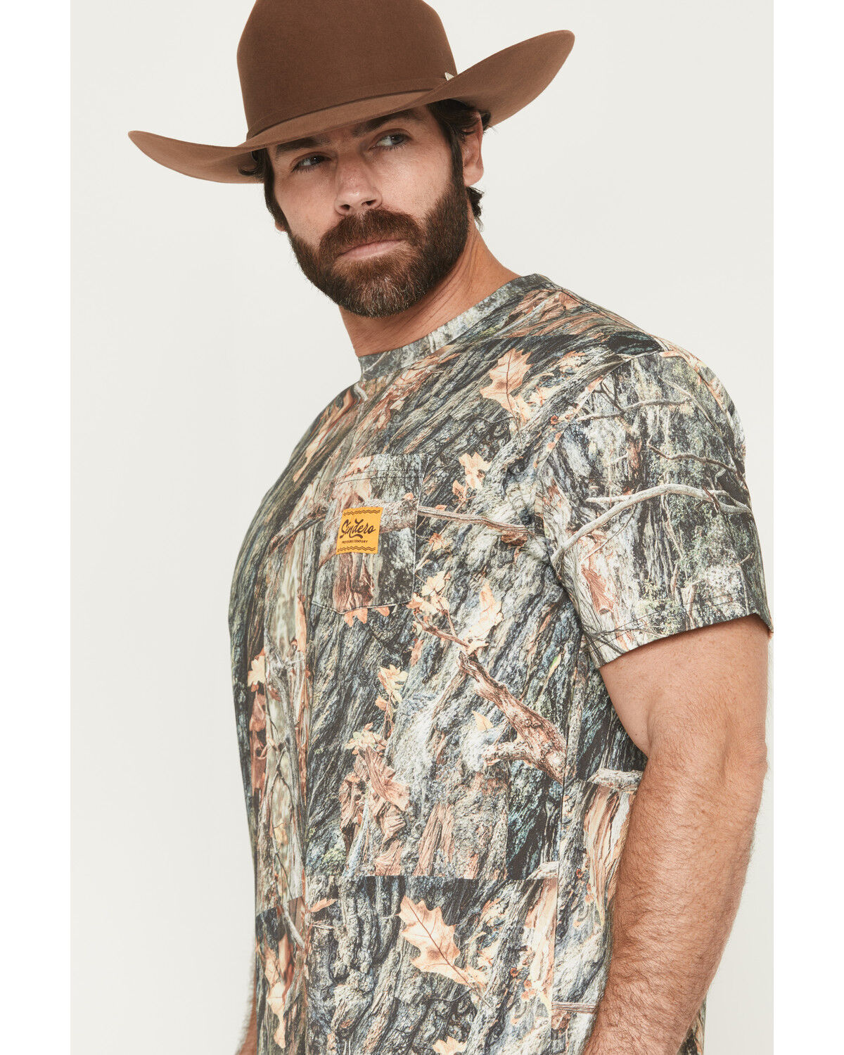 Image #2 - Sendero Provisions Men's Camo Print Logo Short Sleeve Pocket T-Shirt, Camouflage, hi-res
