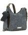 Image #1 - American West Annie's Secret Zip Top Shoulder Bag, Blue, hi-res