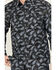 Image #3 - Moonshine Spirit&reg; Men's Kaanapali Floral Print Long Sleeve Snap Western Shirt, Black, hi-res