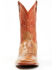 Image #4 - Cody James Men's Upper Two-Tone Leather Western Boots - Broad Square Toe, Orange, hi-res