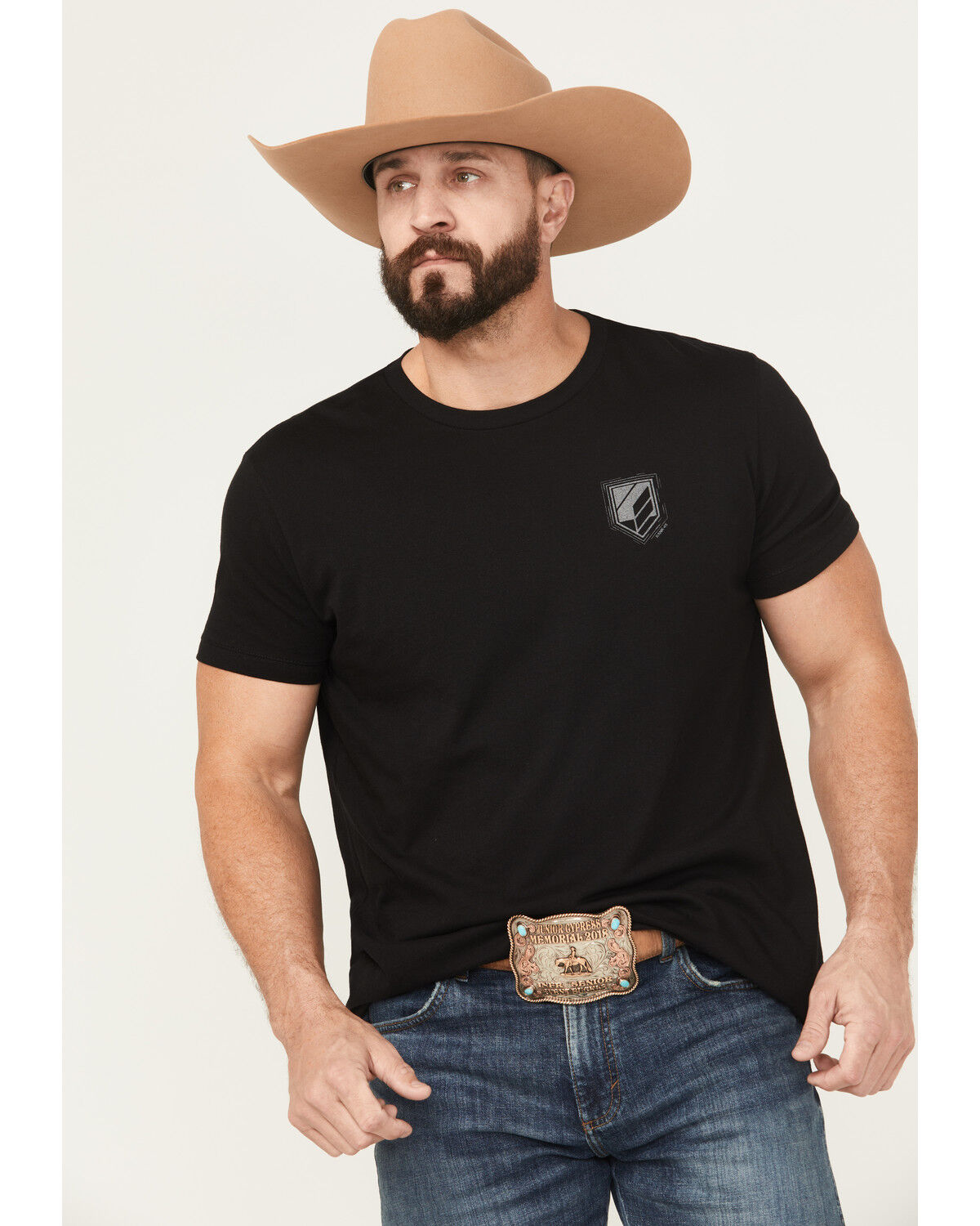 Image #2 - RANK 45&reg; Men's Bull Scape Short Sleeve Graphic T-Shirt, Black, hi-res