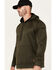 Image #3 - Lucky Brand Workwear Men's Fleece Hooded Sweatshirt, Olive, hi-res