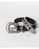 Image #3 - Shyanne® Women's Leather Rhinestone Belt, Black, hi-res