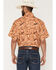 Image #4 - Ely Walker Men's Desert Camo Print Short Sleeve Pearl Snap Western Shirt, Tan, hi-res