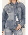 Image #3 - Cleo + Wolf Women's Astoria Denim Shacket, Medium Wash, hi-res