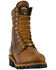 Image #1 - Thorogood Men's 9" USA Waterproof Insulated Logger Work Boots - Steel Toe, Brown, hi-res