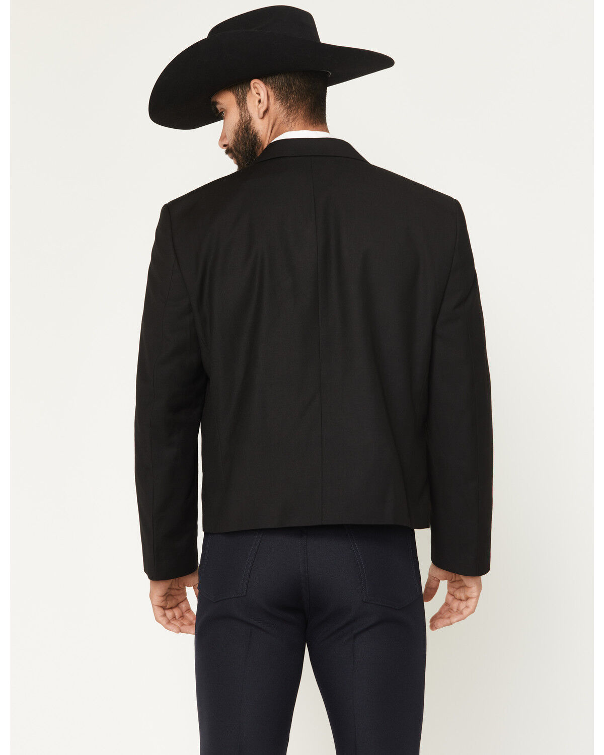 Image #4 - Cody James Black 1978&reg; Men's Solid Snap Cropped Sportcoat, Black, hi-res