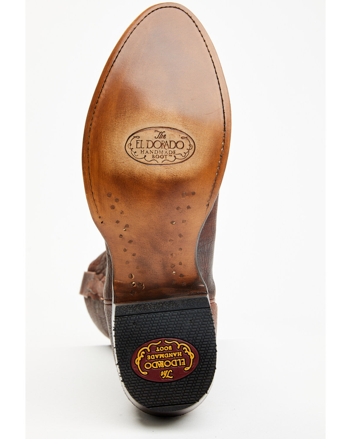 Image #7 - El Dorado Men's Sammy Western Boots - Round Toe, Cognac, hi-res