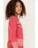 Image #2 - Cotton & Rye Girls' Steerhead Sweater, Pink, hi-res