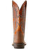 Image #3 - Ariat Men's Hudson Western Boots - Broad Square Toe, Beige, hi-res