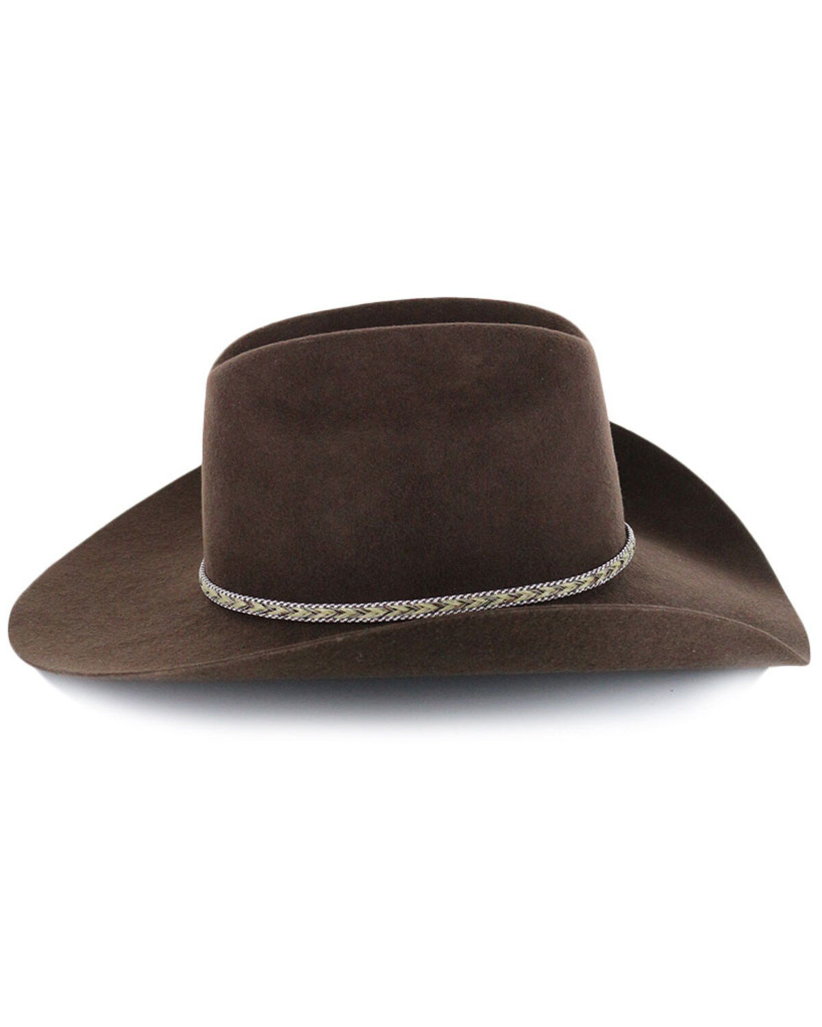 Image #4 - Cody James&reg; Men's Ramrod 3X Low Cattleman Pro Rodeo Felt Hat, Chocolate, hi-res