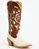 Image #1 - Shyanne Women's Rose Western Boots - Round Toe, Cream, hi-res