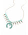 Image #1 - Shyanne Women's Matrix Turquoise Squash Blossom Statement Necklace, Turquoise, hi-res