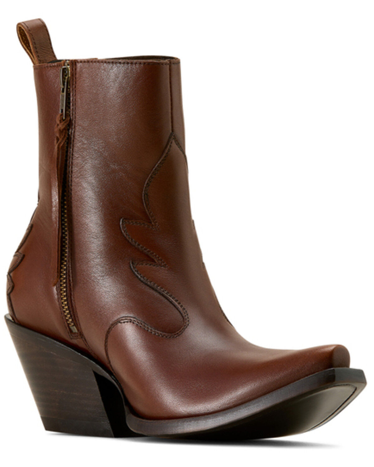 Image #2 - Ariat Women's Jade Western Booties - Snip Toe, Brown, hi-res