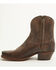 Image #5 - Cleo + Wolf Women's Fern Western Booties - Square Toe, Chocolate, hi-res