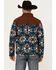 Image #4 - RANK 45® Men's Southwestern Print Color Block Jacket , Dark Teal, hi-res