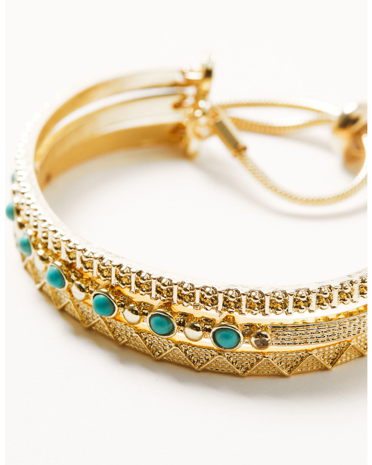 Image #2 - Shyanne Women's Studded Bracelet, Gold, hi-res