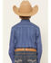 Image #4 - Cinch Boys' Printed Long Sleeve Button-Down Western Shirt, Royal Blue, hi-res