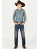 Image #1 - Ariat Boys' Medium Wash B4 Relaxed Stretch Bootcut Jeans, Medium Wash, hi-res