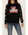 Image #3 - Rock & Roll Denim Girls' Boot Barn Exclusive Wild & Western Star Print Hoodie , Black, hi-res