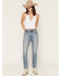 Image #1 - Levi's Women's 501 Medium Wash High Rise Straight Stretch Denim Jeans, Medium Wash, hi-res