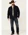 Image #3 - Blue Ranchwear Men's Button-Down Dark Denim Trucker Jacket, Dark Blue, hi-res