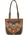 Image #4 - American West Women's Golden Desert Wildflower Tote, Tan, hi-res