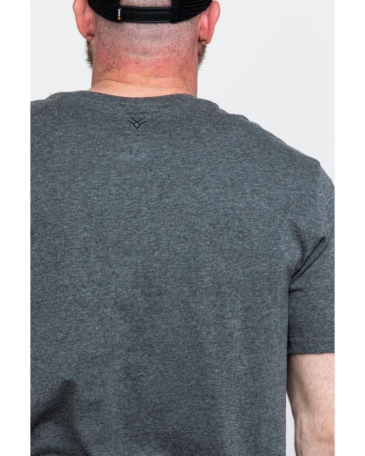 Image #5 - Hawx Men's Pocket Henley Short Sleeve Work T-Shirt - Tall, Charcoal, hi-res