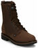 Image #1 - Justin Men's Drywall Work Boots - Soft Toe, Brown, hi-res