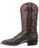 Image #3 - Lucchese Men's Harris Full Quill Ostrich Western Boots - Wide Square Toe, Dark Grey, hi-res