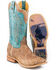 Image #1 - Tin Haul Men's Matrix Western Boots - Broad Square Toe, Tan, hi-res