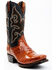 Image #1 - Dan Post Men's Eel Exotic Western Boots - Square Toe, Brown, hi-res