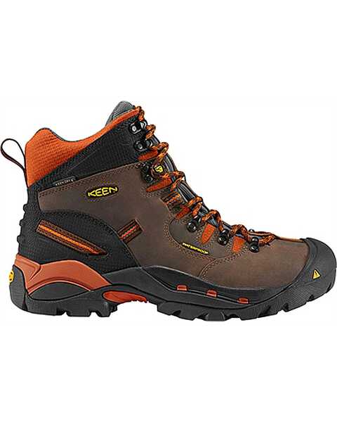 Image #2 - Keen Men's Pittsburgh Waterproof Soft Toe Boots, Brown, hi-res