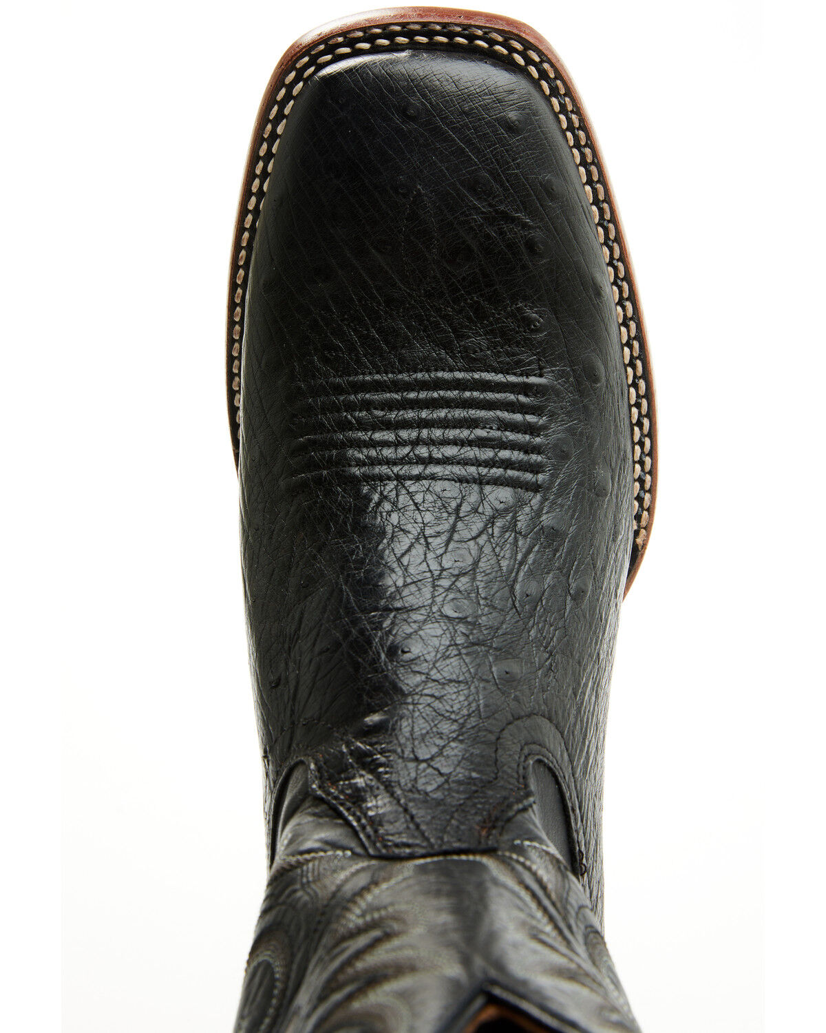 Image #6 - Cody James Men's Exotic Smooth Ostrich Western Boots - Broad Square Toe, Black, hi-res