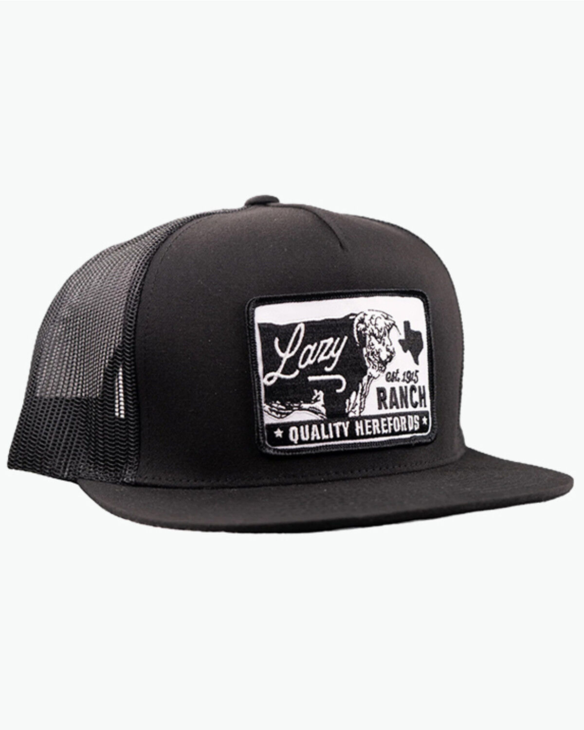 Image #1 - Lazy J Ranchwear Men's Legado Ball Cap, Black, hi-res