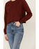 Image #2 - Shyanne Women's Cropped Terry Sweatshirt, Fired Brick, hi-res