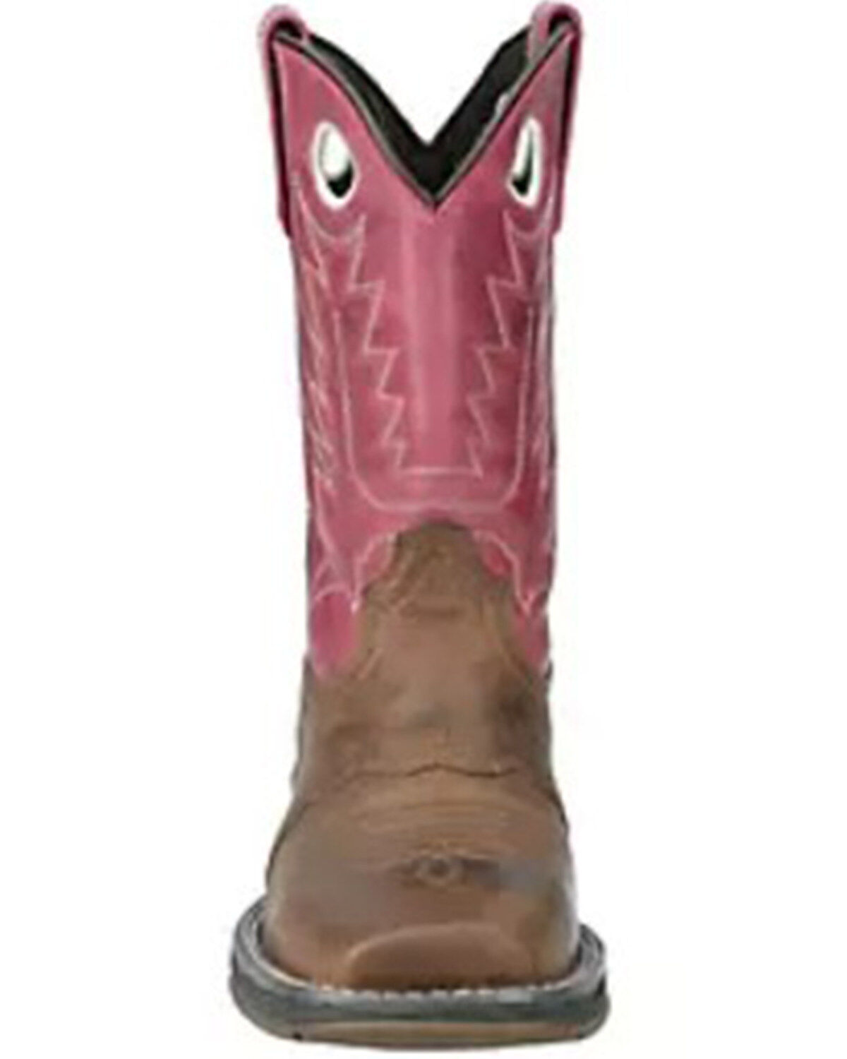 Image #4 - Smoky Mountain Women's Prairie Western Boots - Broad Square Toe, Pink, hi-res
