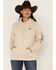 Image #1 - Ariat Women's Embroidered Logo Hoodie, Tan, hi-res