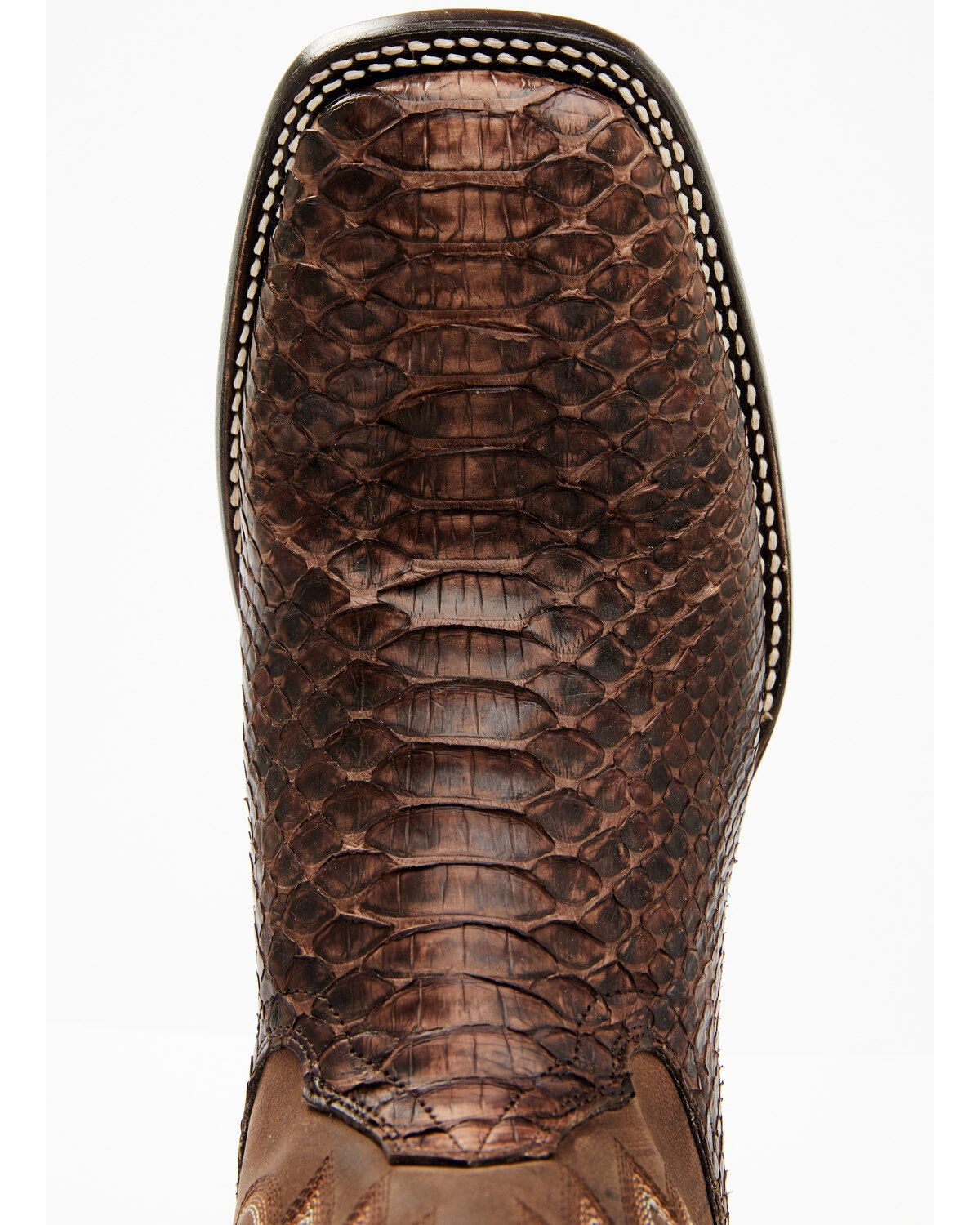 Image #6 - Cody James Men's Exotic Python Western Boots - Broad Square Toe, Chocolate, hi-res