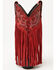 Image #5 - Dan Post Girls' Happy Trails Fringe Western Boots - Snip Toe, Red, hi-res