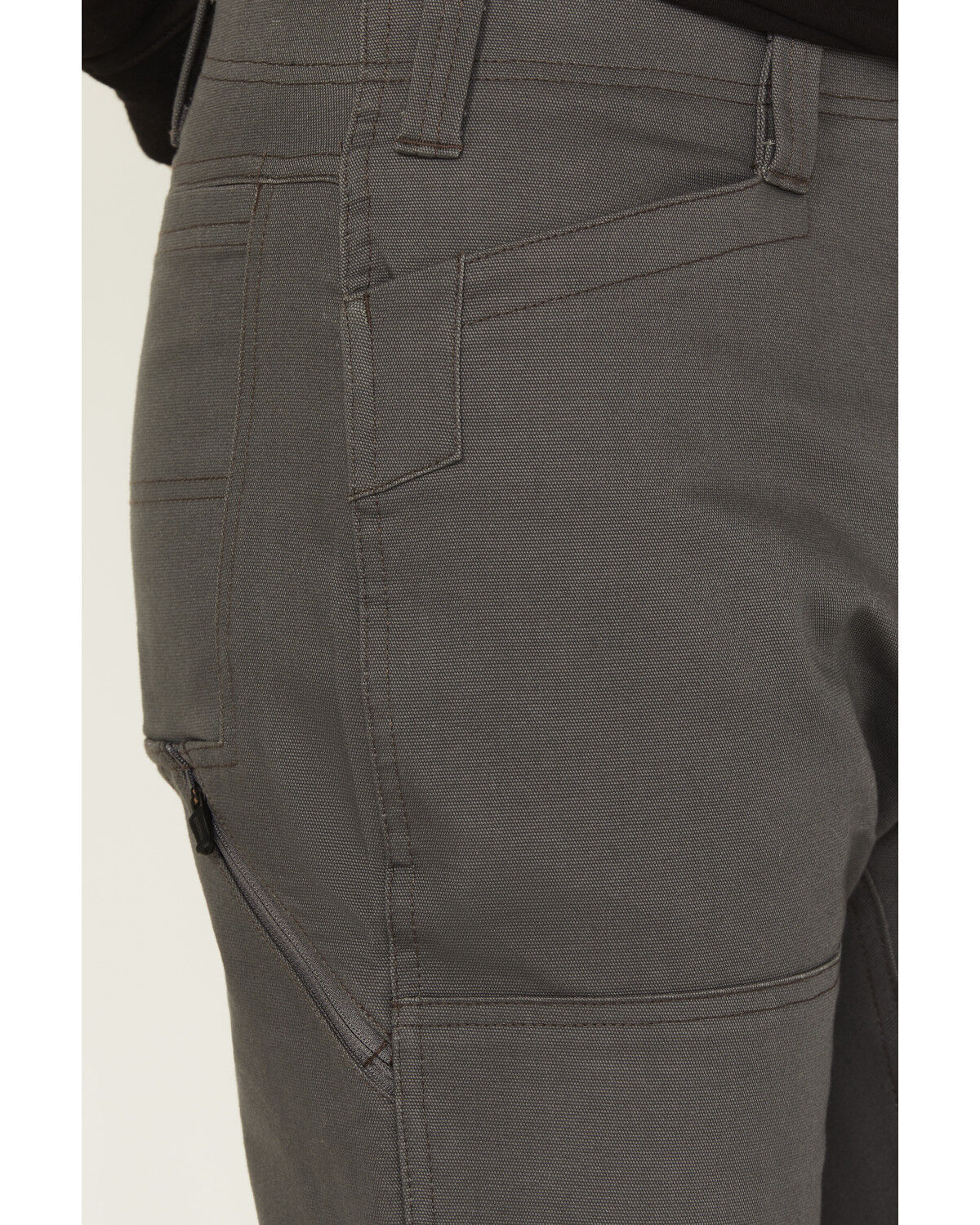 Image #2 - Dickies Men's Tradebuilt Duck Double Knee Work Pants, Charcoal, hi-res