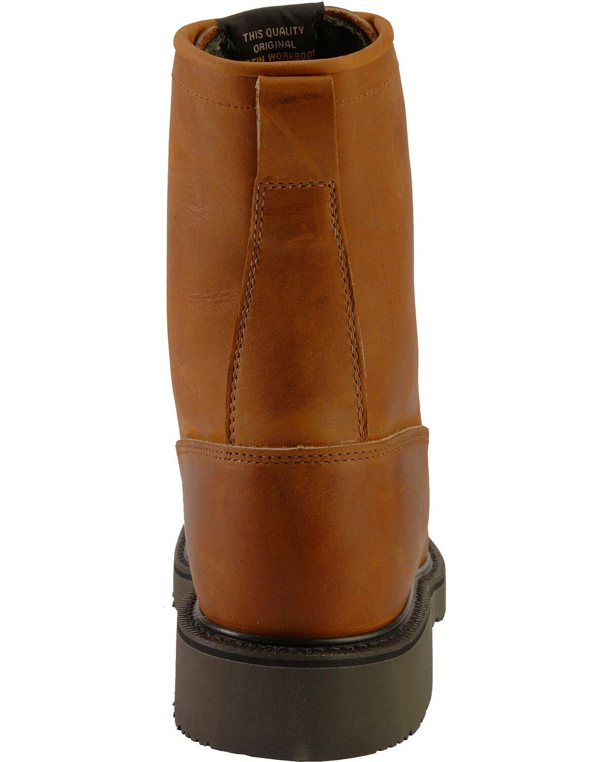 Image #7 - Justin Men's Cargo EH 8" Lace-Up Work Boots - Steel Toe, Bark, hi-res