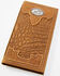 Image #1 - Cody James Men's Crocodile Embossed Rodeo Wallet, Brown, hi-res