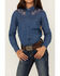 Image #3 - Shyanne Girls' Fairview Chambray Long Sleeve Snap Western Shirt, Medium Wash, hi-res